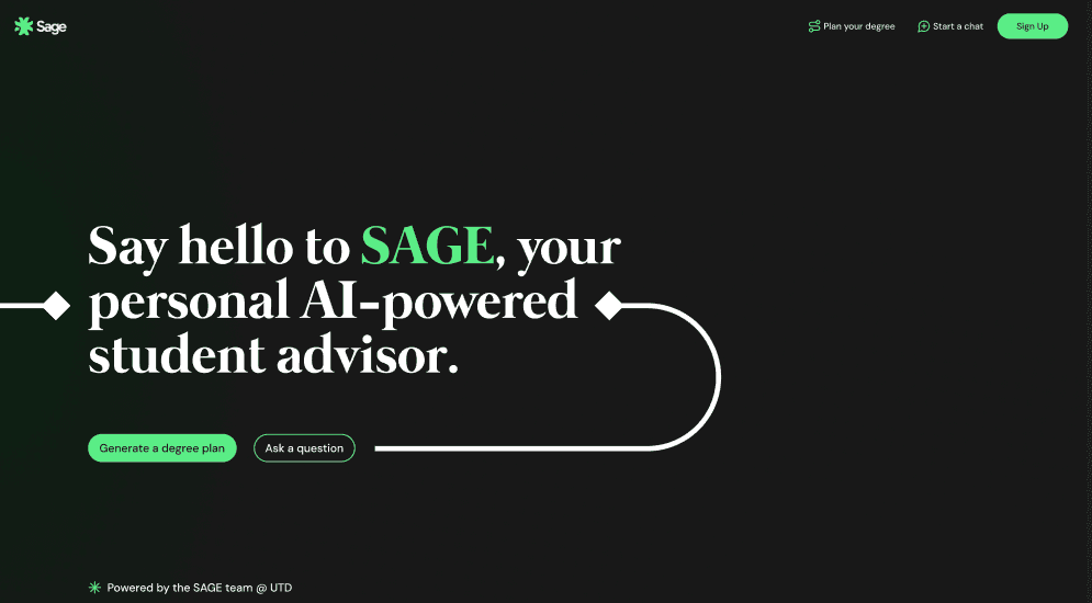 SAGE, an AI-powered student advisor